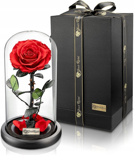 Večná ruža v skle Premium - Perfektný darček na Valentína